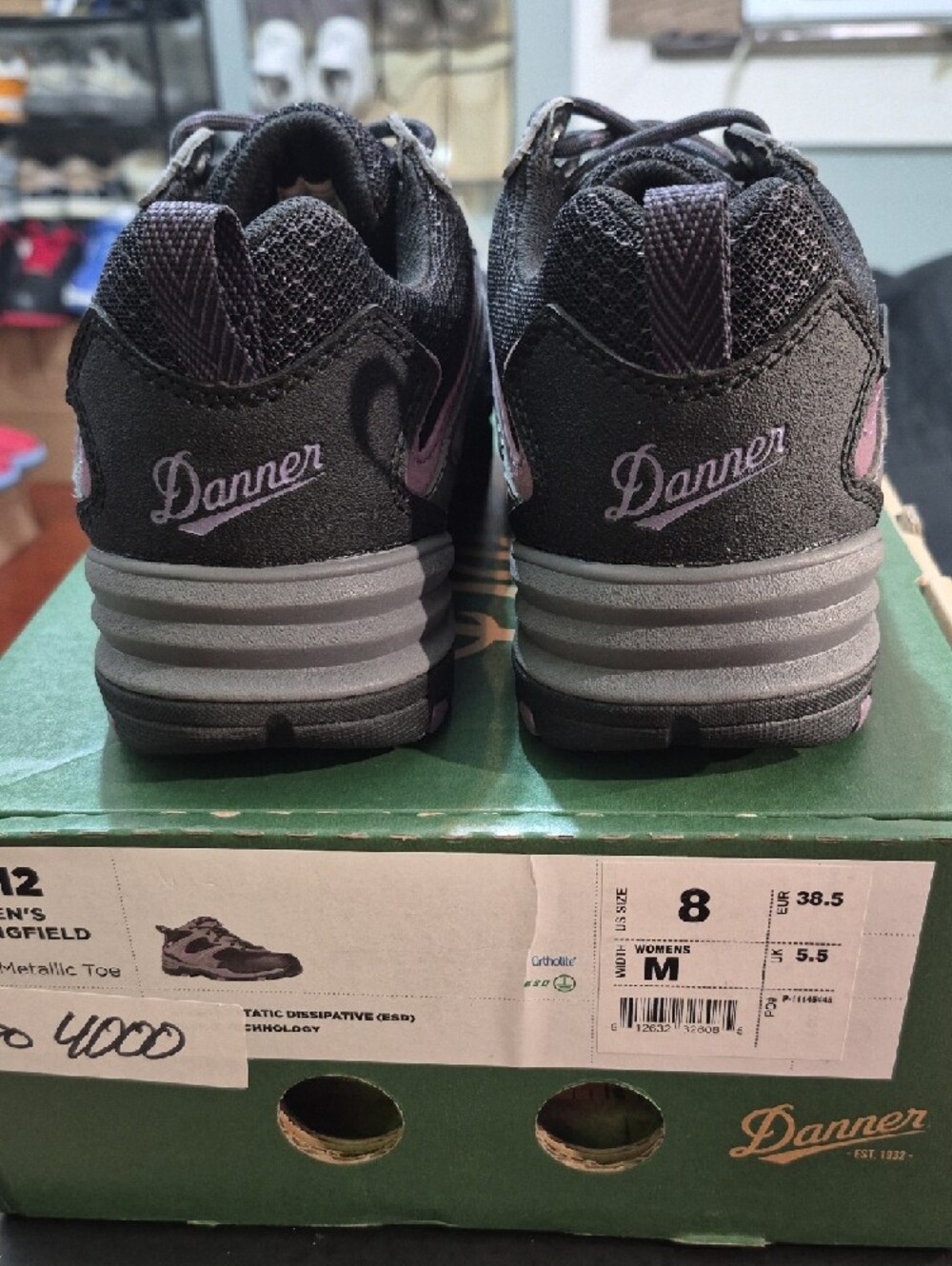 Danner Women's Springfield Low 3" Gray/Purple ESD Composite Toe (NMT) W8 NEW - Picture 5 of 12